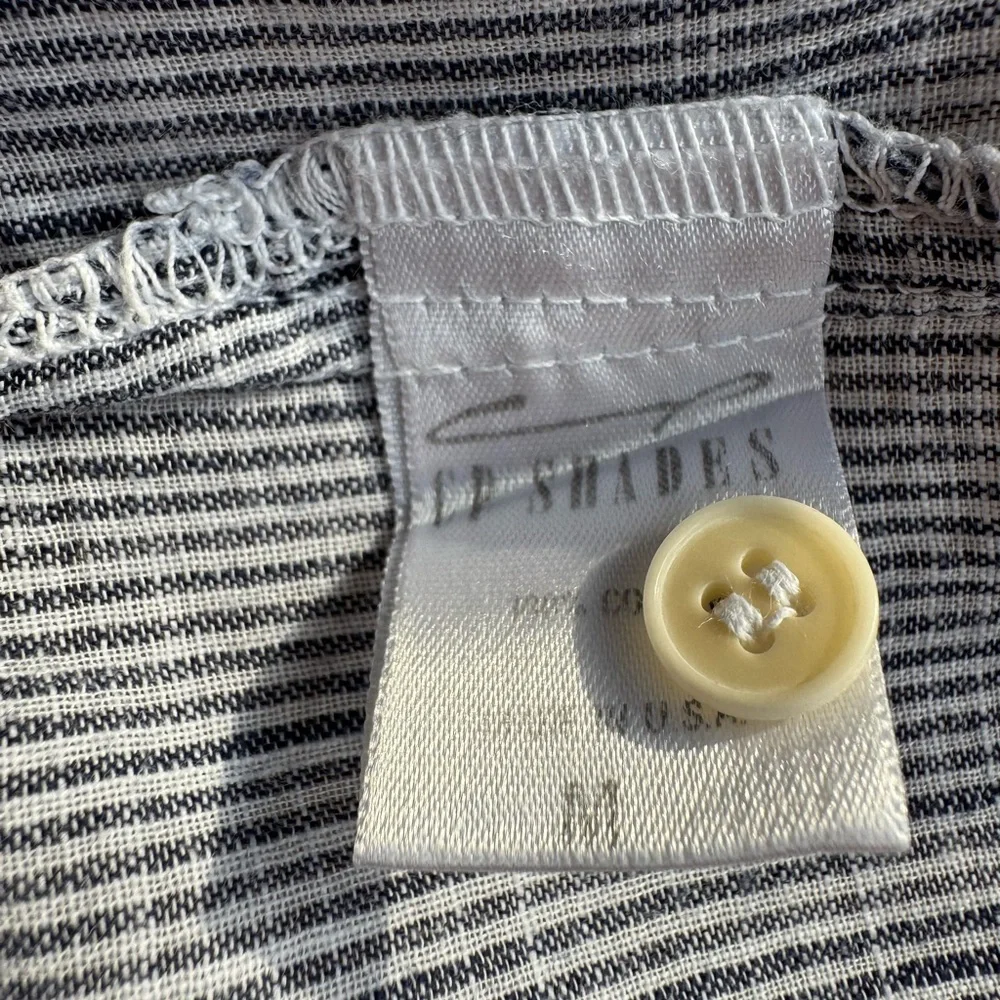 CP Shades Rooney Striped Cotton Blouse Sz M/L Boxy PRISTINE Price firm! - Picture 12 of 14